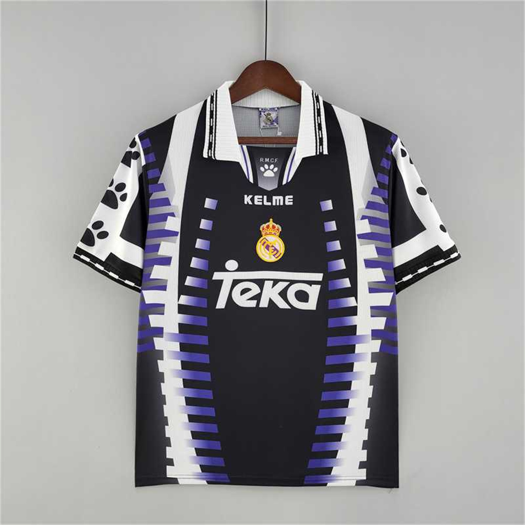 AAA Quality Real Madrid 97/98 Third Black/Purple Soccer Jersey
